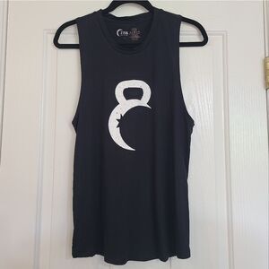 Zyia Active Black Kettlebell Tank Top Size Large
